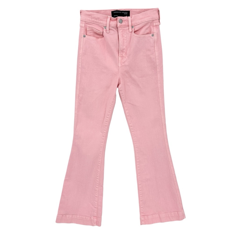 Veronica Beard Pink Flare Jeans